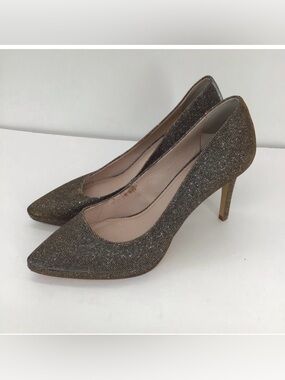 LOUISE Et Cie Women’s Metallic Sparkly Pump Heels Party Gold/Silver Size 8.5